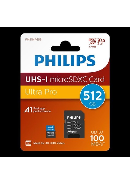 Phılıps 512GB Mıcro Sdxc 100 Mb/s C10 FM51MP65B/00 fiyatları