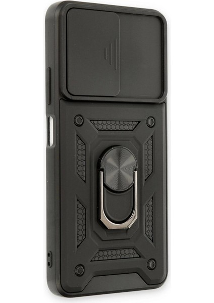 Newface Xiaomi Redmi Note 11T Kılıf Pars Lens Yüzüklü Silikon - Siyah fiyatları