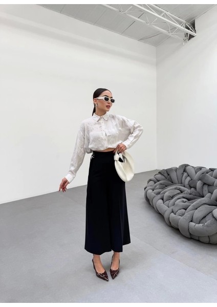 230 gr Poly Viscose Full Lycra Metal Toka Aksesuarli Pantolon modelleri