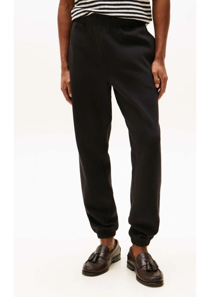 Erkek Monogram Işlemeli Eşofman Altı - Siyah