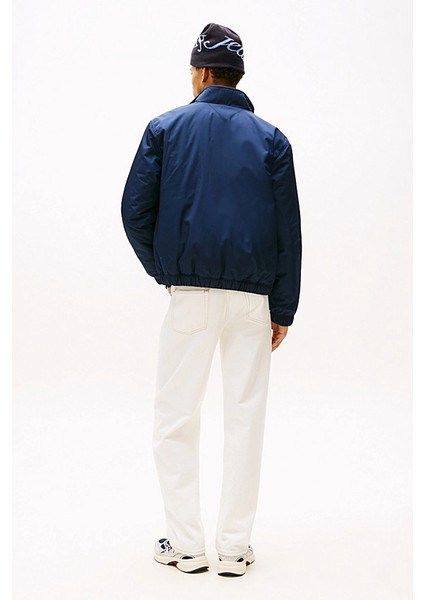 Erkek Dik Yaka Dolgulu Mont - Lacivert modelleri