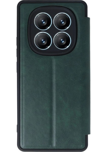 Newface Xiaomi Redmi Note 14 Pro 5g Kılıf Flip Cover - Koyu Yeşil fırsatları