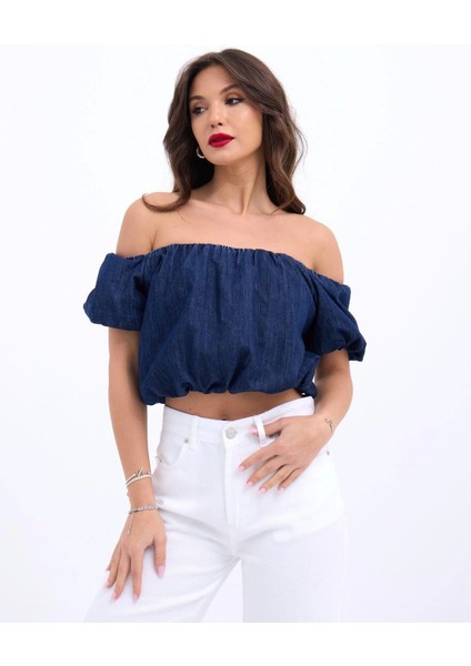 7341 Crop-Mavi indirimleri