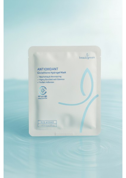 Beauugreen (1 Adet) Glutatyon Hidrojel Maske | Korean Cosmetics - Glutathione Hydrogel Mask (Tekli)