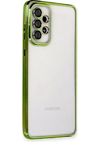 Newface Samsung Galaxy A33 5g Kılıf Razer Lensli Silikon - Yeşil