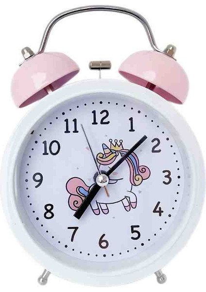 Çizgi Film Karakterli Metal Yuvarlak Alarmlı Masa Saati – Renkli ve Özel Tasarım Çalar Saat Çocuk Yatak Odası Saati Hediyelik Saat fiyatları