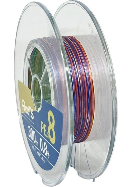 X8 Roots Pe 8 Örgü 16LB 7.3kg Spin Ip Misina 300MT Multi Color fiyatları