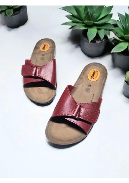 40 Numara Anatomik Topuk Dikeni Takviyeli Cırtlı Terlik