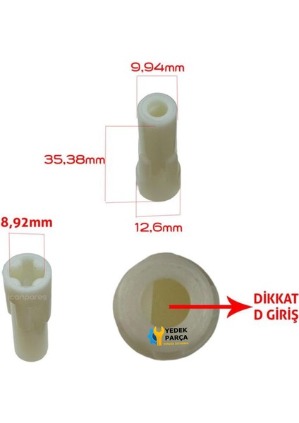 Arzum Uyumlu AR1016 Prostick Blender Motor Kavrama Dişlisi Kaplin (D Girişli) fiyatları