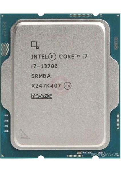 Core I7 13700 54MB 16çekirdekli O/b UHD VGA 1700P 65W Kutusuz+Fansız