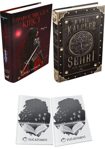 Katil Kalpler Şehri 1 Ciltli ve Imparatorluğun Kılıcı Ciltli Adora Yağmur 2li Set + Hediyeli
