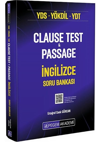 Pegem Yds Yökdil Ydt Clause Test And Passage Ingilizce Soru Bankası Çözümlü Pegem Akademi Yayınları