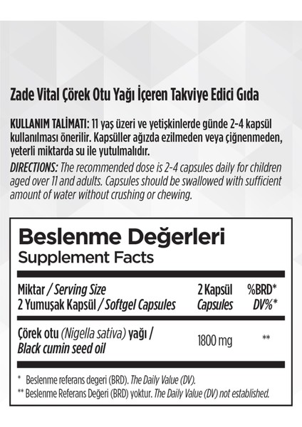 Çörek Otu Yağı Blister 60 Kapsül modelleri