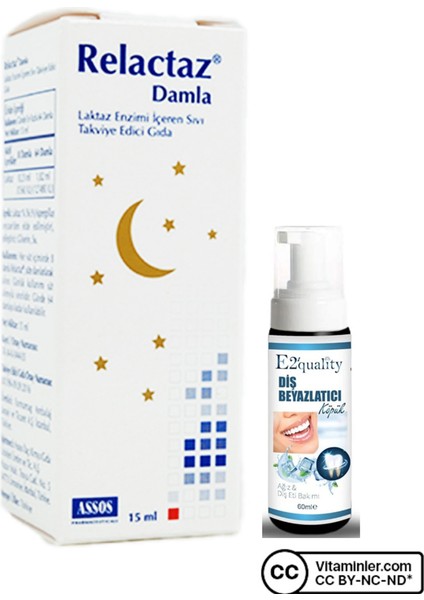 Relactaz Damla 15 ml + Diş Beyazlatıcı Köpük Hediye