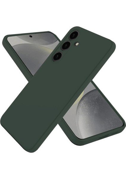 Newface Samsung Galaxy A56 Kılıf First Silikon - Koyu Yeşil