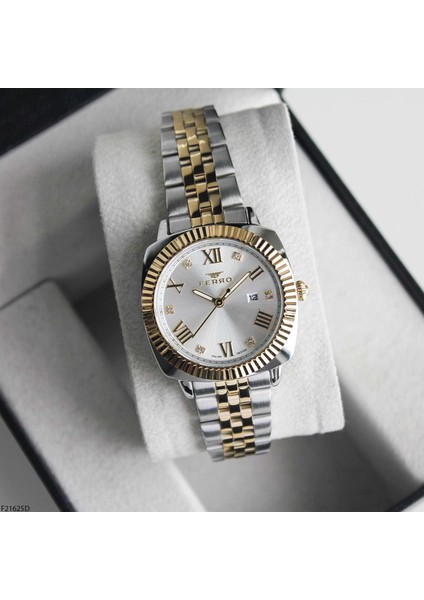 F21625D Çelik Kordonlu Kadın Kol Saati modelleri
