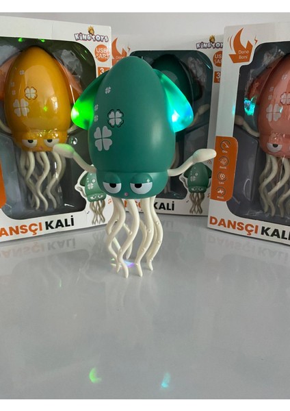 Sarjlı Dans Eden Sürünerek Ileri Geri Hareket Eden El Komuduna Uyan Sesi Açılıp Kapanan Işıklı ve Şarjlı Ahtapot