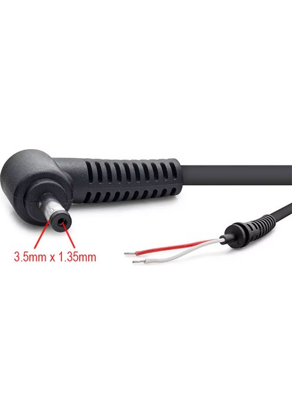 3.5MMX1.35MM 90° L Tipi Notebook Adaptör Tamir Kablosu fiyatları