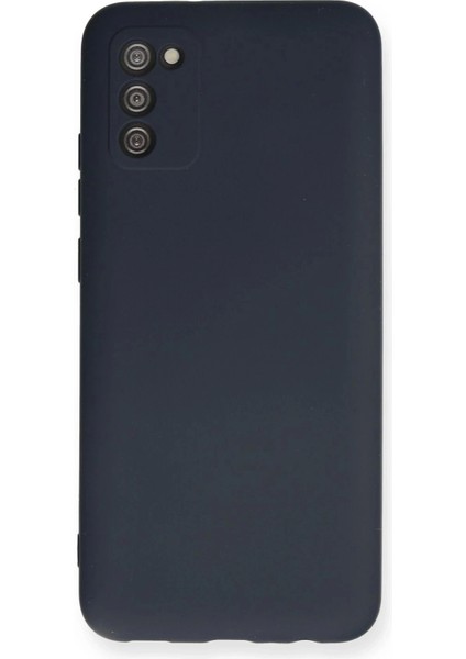 Newface Samsung Galaxy A03S Kılıf Nano Içi Kadife Silikon - Lacivert