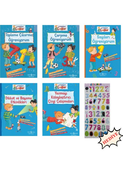 Arkadaşım Çağlar ile 5li Eğlenceli Matematik ve Etkinlik Seti