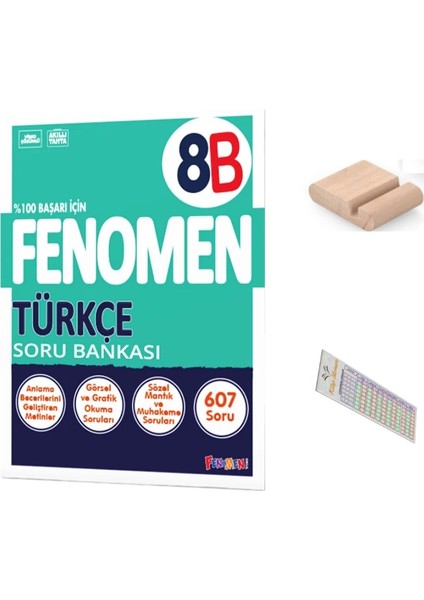 8.sınıf 8 B Türkçe Soru Bankası 2025-2026 +Çözüm Ayracı+Telefon Tutucu