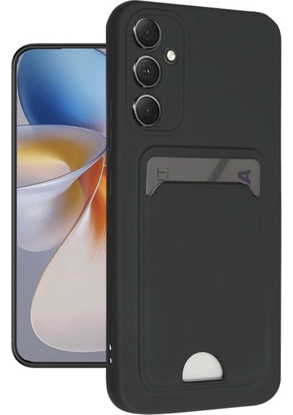 Newface Samsung Galaxy A16 5g Kılıf Kelvin Kartvizitli Silikon - Siyah fiyatları