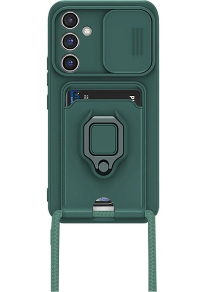 Newface Samsung Galaxy A36 Kılıf Zuma Kartvizitli Yüzüklü Silikon - Yeşil fiyatları