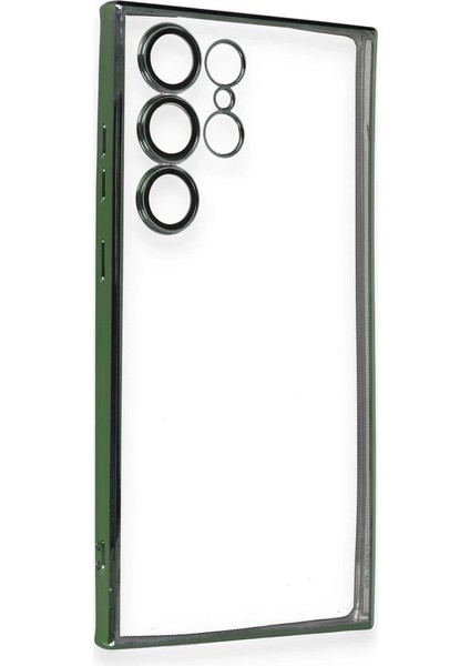 Newface Samsung Galaxy S23 Ultra Kılıf Razer Lensli Silikon - Yeşil fiyatları