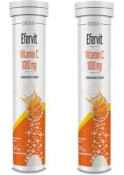 Efervit Vitamin C 1000 Mg-20 Efervesan Tablet*2 Adet
