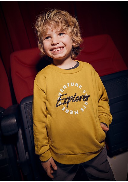 4408 Mayoral Mostaza Erkek Çocuk Sweatshirt fırsatları