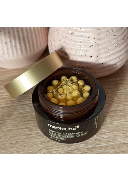 -Deep Vita C Capsule Cream - Leke Karşıtı ve Parlatıcı 5 Çeşit C Vitaminli Kapsül Krem 55GR modelleri