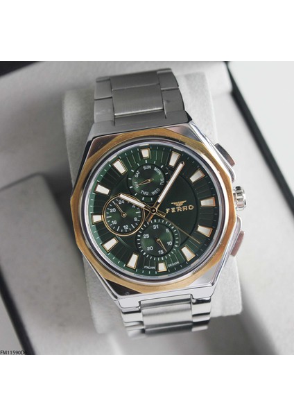 FM11590D6 Çelik Kordonlu Erkek Kol Saati
