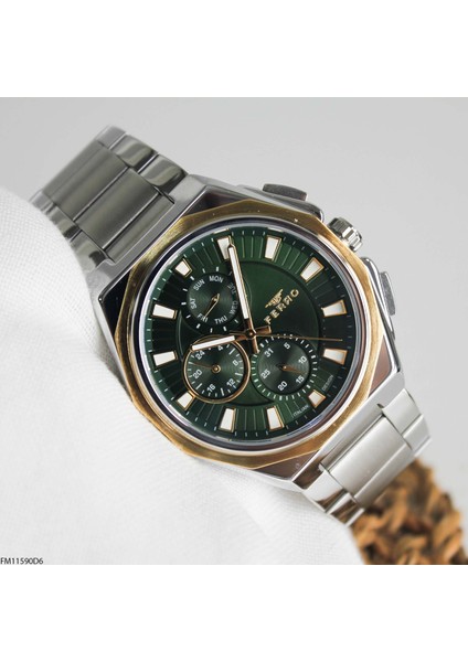 FM11590D6 Çelik Kordonlu Erkek Kol Saati modelleri