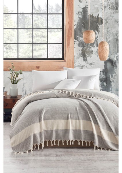 Çift Kişilik Yatak Pikesi Yatak Örtüsü Luna 200 x 230 cm