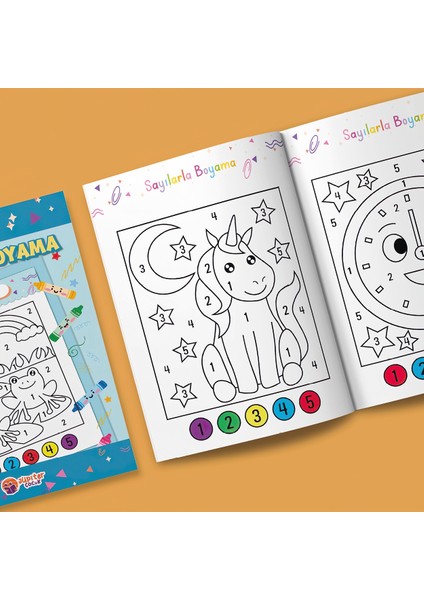 Sayılarla Boyama Kitabı – Seviye 2 | 4-5 Yaş Çocuklar Için | 32 Sayfa | Kodlamalı Aktivite Serisi fiyatları