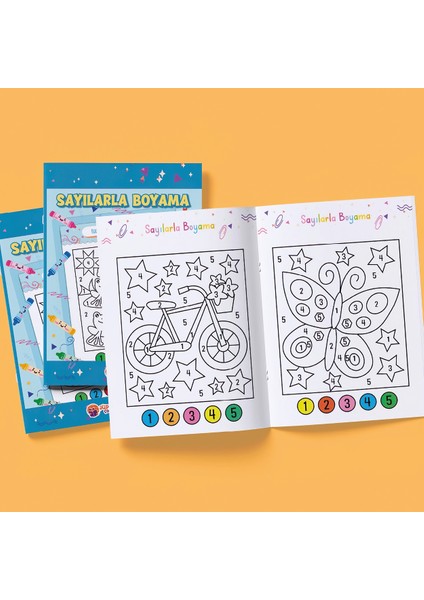 Sayılarla Boyama Kitabı – Seviye 2 | 4-5 Yaş Çocuklar Için | 32 Sayfa | Kodlamalı Aktivite Serisi fırsatları