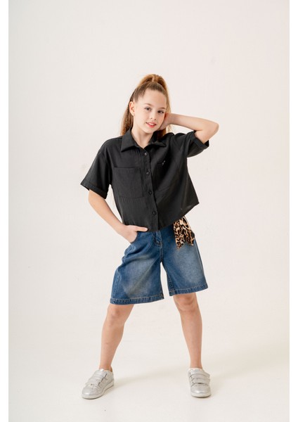 Kız Çocuk Duble Kol Gömlek 3169