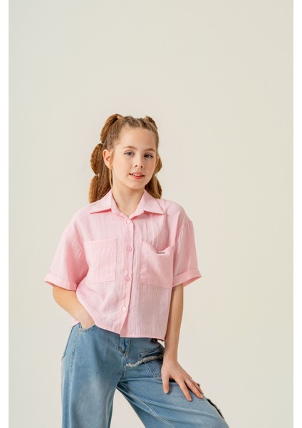 Kız Çocuk Duble Kol Gömlek 3169