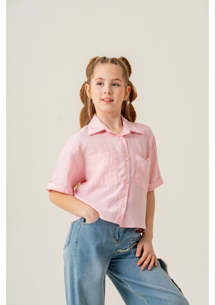 Kız Çocuk Duble Kol Gömlek 3169