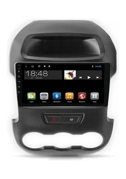 MYG-432 Serisi Ford Ranger 2011-2014 Model Uyumlu 4gb Ram 32GB Hafıza QLED Carplay Android Auto Destekli Multimedya Oem Navigasyonlu Teyp