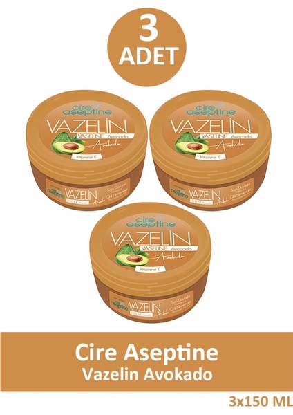 Vazelin Avokado 150 ml 3 Adet