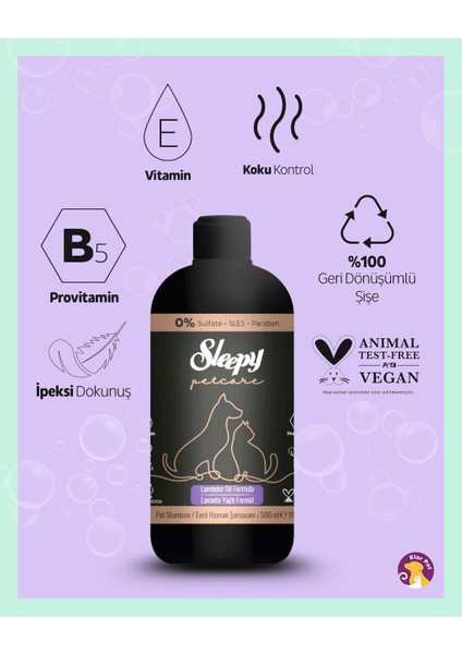 Petcare Evcil Hayvan Şampuanı Lavanta Yağlı 500 ml fiyatları