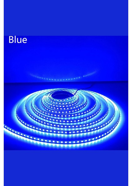 5 Volt 2835 Şerit LED 5 mm Mavi 120 Ledli IP20 (5 Metre) fiyatları