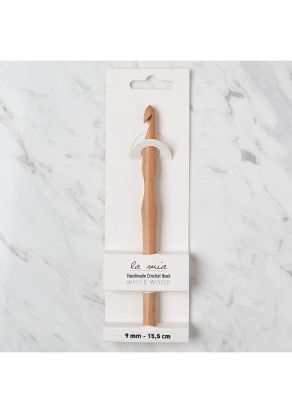 Whitewood 9 mm 15.5 cm Ahşap Yün Tığ