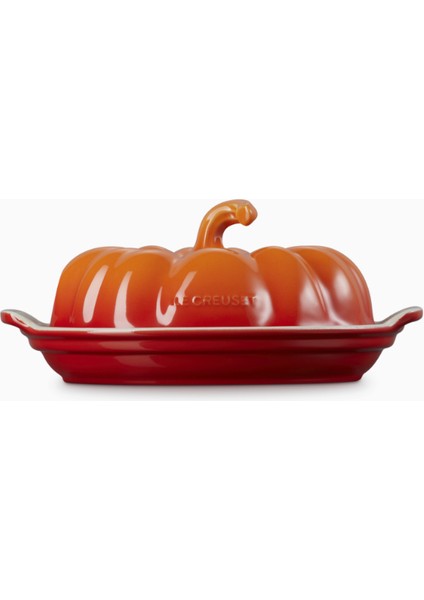 Balkabağı Seramik Tereyağı Tabağı, Fırın ve Servis Kabı