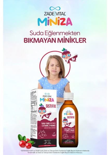 Miniza Sistifix Turna Yemişi Sıvı Takviye Edici Gıda 150 ml