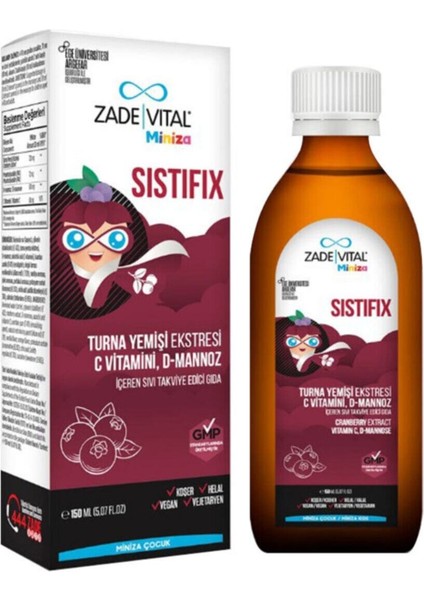 Miniza Sistifix Turna Yemişi Sıvı Takviye Edici Gıda 150 ml indirimleri