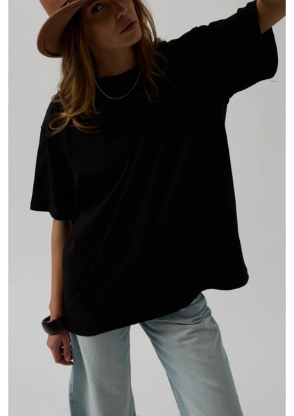 Basic Oversize Siyah T-Shirt fiyatları