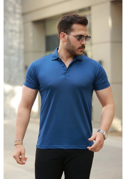 Erkek Yakalı Kısa Kollu Tişört