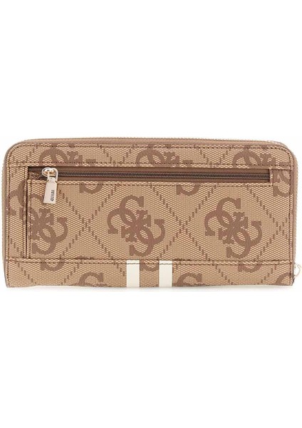 Kadın Laurel Logolu Fermuarlı Cüzdan - Kahverengi modelleri